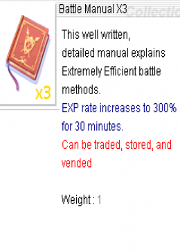 Battle Manual X3 *100