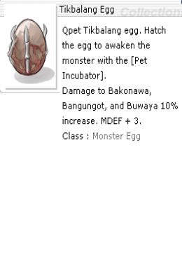 Tikbalang Egg *10